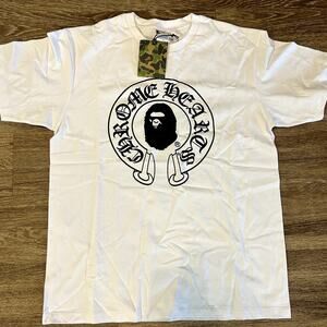 White Bape Chrome Hearts Shirt